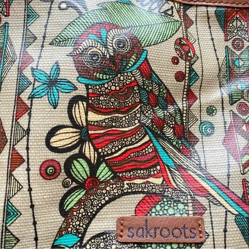 SAKROOTS by THE SAK Owl Print Crossbody Bag